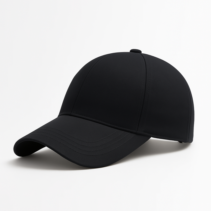 Side view of EMF shielding cap made with protective fabric