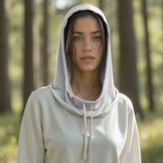 emf 5g silver hood female model 1 shielding