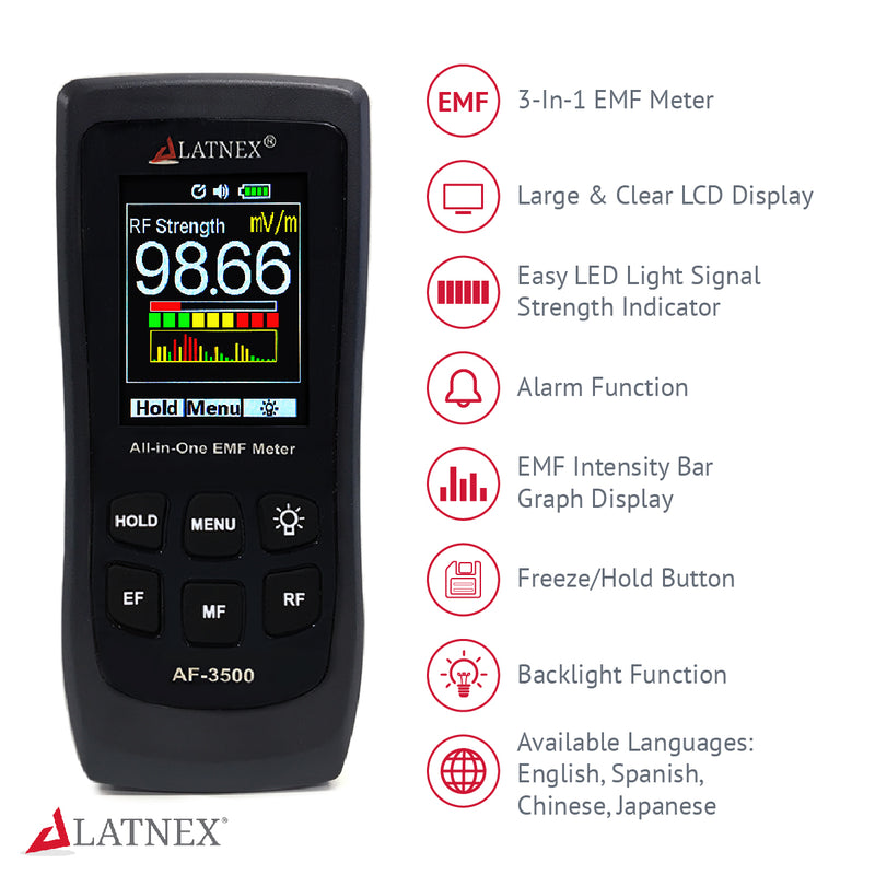 EMF Meter and Reader AF-3500