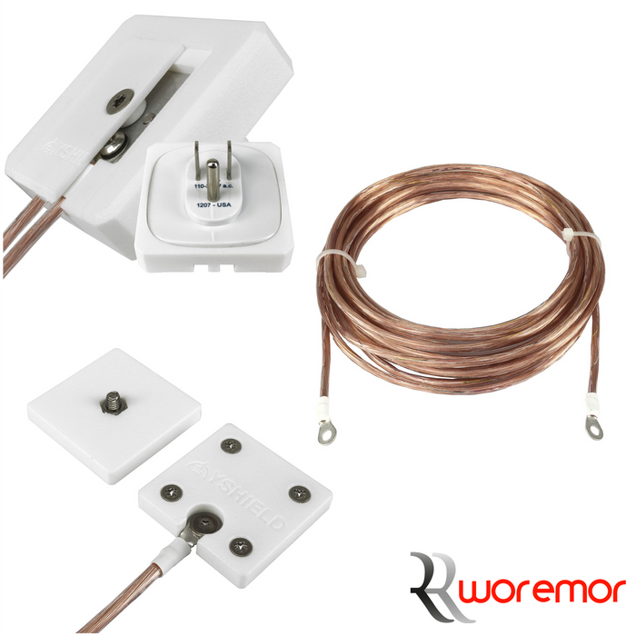WOREMOR Earthing & Grounding Kit for Fabric - with Screw