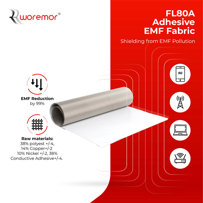WOREMOR FL80A Adhesive EMF Fabric
