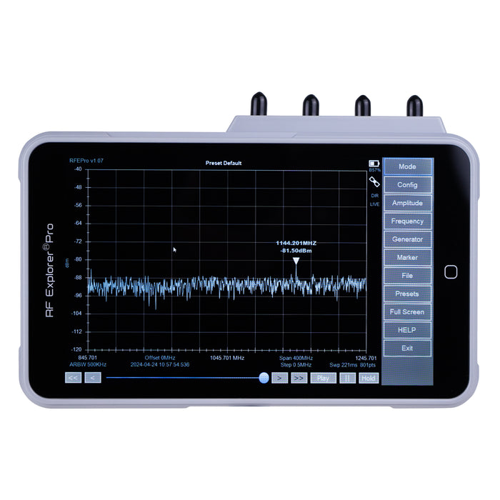 RF Explorer Pro - Touch Screen Spectrum Analyzer