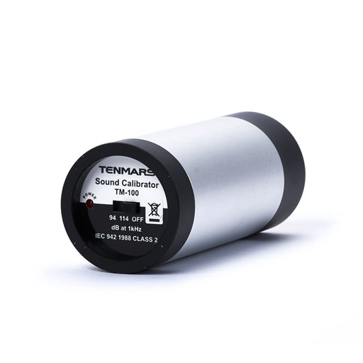 Tenmars sound calibrator on a white background
