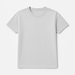 White EMF and 5G shielding T-shirt for men, flat lay front view