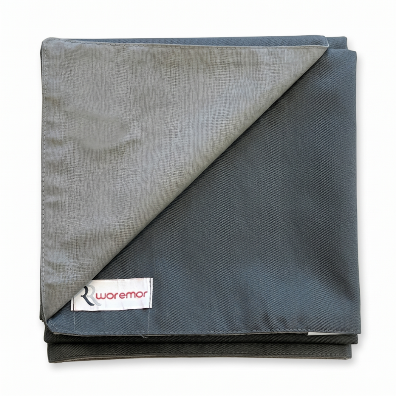 WOREMOR EMF Protection Lap Blanket STEEL-GRAY