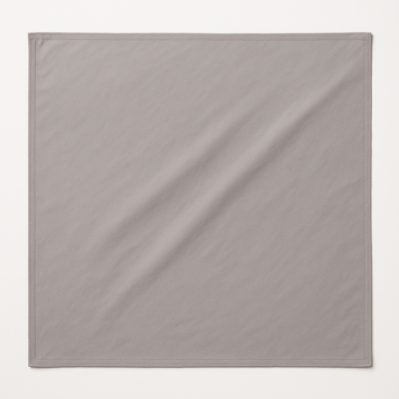 Flatlay of the WOREMOR® Silver Headscarf in steel grey for EMF protection