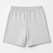 Flat lay of women’s birch EMF shielding shorts with pocket detai