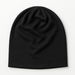 Black emf 5g shielding beanie on a white background