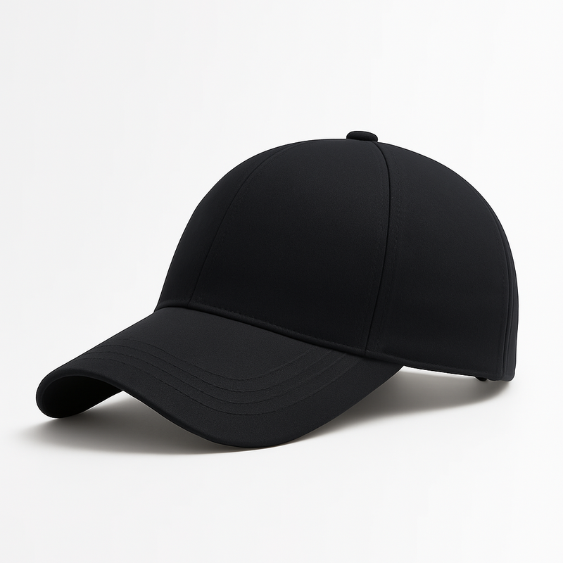 Side view of EMF shielding cap made with protective fabric