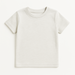 WOREMOR® children’s EMF & 5G shielding T-shirt, flat lay in birch