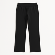 Women's EMF and 5G shielding pants in black, flatlay view