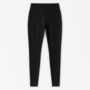 Women's EMF and 5G shielding pants in black, flatlay view
