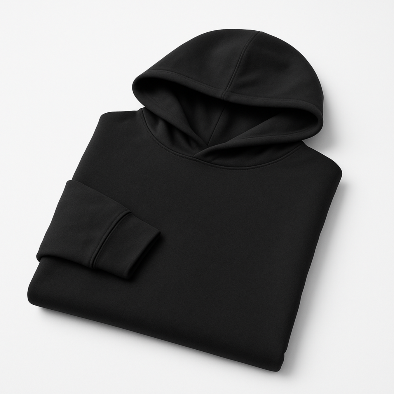 Unisex Flat lay of WOREMOR Active EMF 5G Shielding Hoodie in black