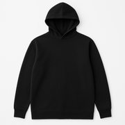Unisex Back view flat lay of WOREMOR Active EMF 5G Shielding Hoodie in black