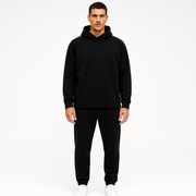 Man wearing WOREMOR Active EMF 5G Shielding Hoodie in black
