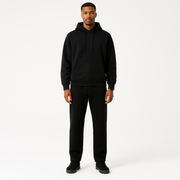 WOREMOR Lightweight Unisex EMF and 5G Shielding Hoodie in Black shown on male models