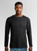 Male model wearing WOREMOR® black EMF and 5G shielding long-sleeve shirt