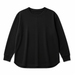 WOREMOR Flat lay of oversized black EMF shielding shirt, featuring silver fabric for protection from EMF and 5G