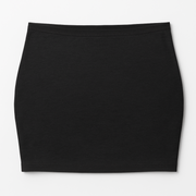 WOREMOR® silver maternity belly band in black, flat lay for EMF & 5G shielding
