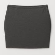 WOREMOR® silver maternity belly band in dark grey, flat lay for EMF & 5G shielding