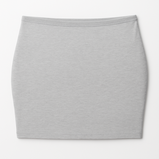 WOREMOR® silver maternity belly band in light grey, flat lay for EMF & 5G shielding