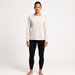 WOREMOR® Female model in birch EMF and 5G shielding long-sleeve shirt