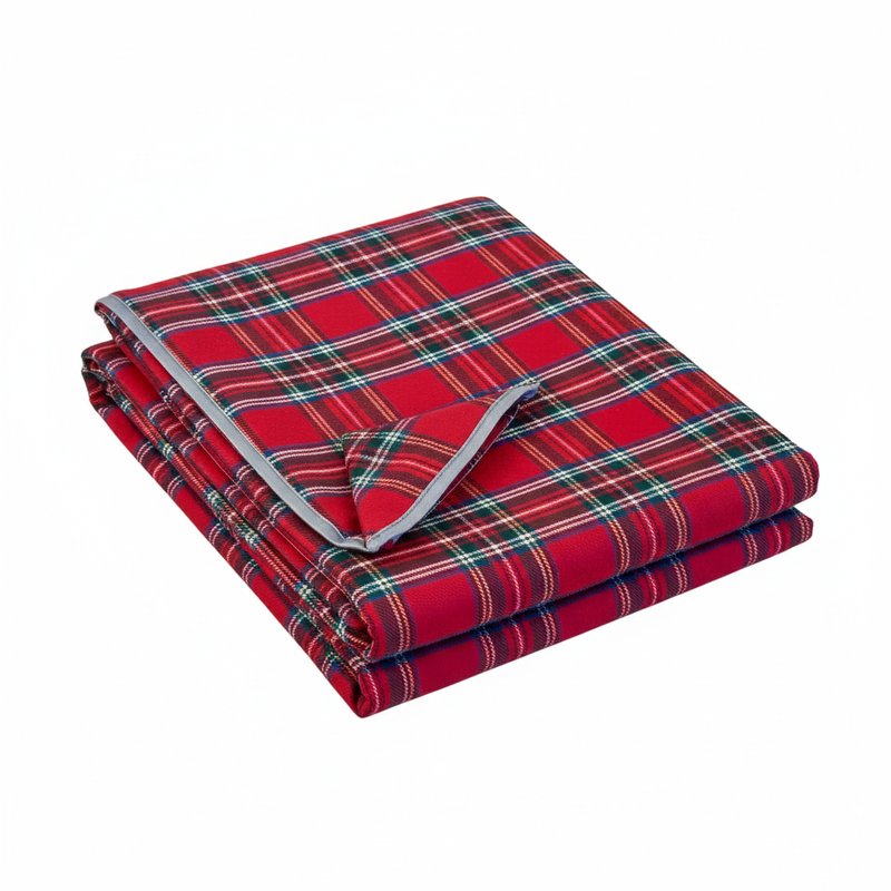 WOREMOR Tartan Pattern RF EMF Protection Blanket For HF & LF With Grounding Kit