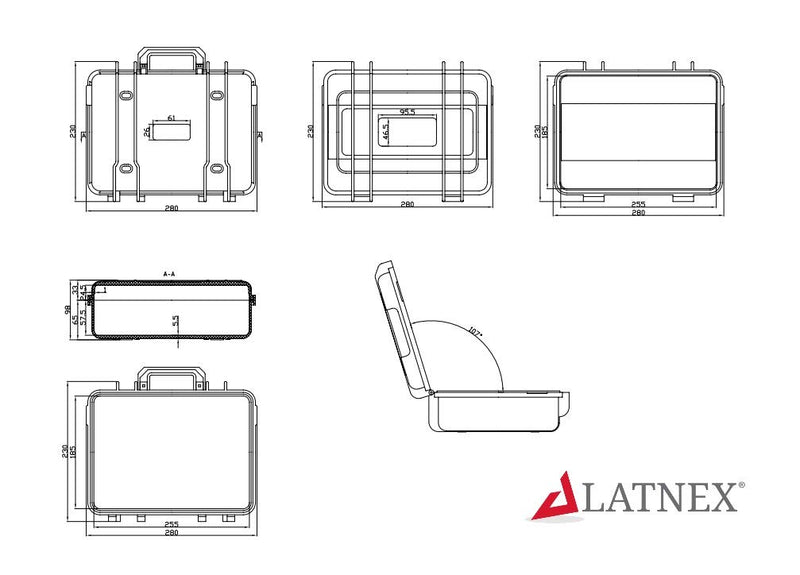 RF Explorer ABS Heavy Duty Carrying Case
