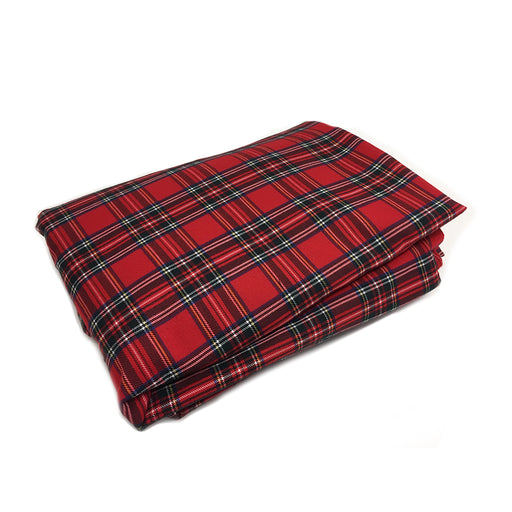 WOREMOR Tartan Pattern EMF Protection Blanket For HF & LF With Grounding Kit - red