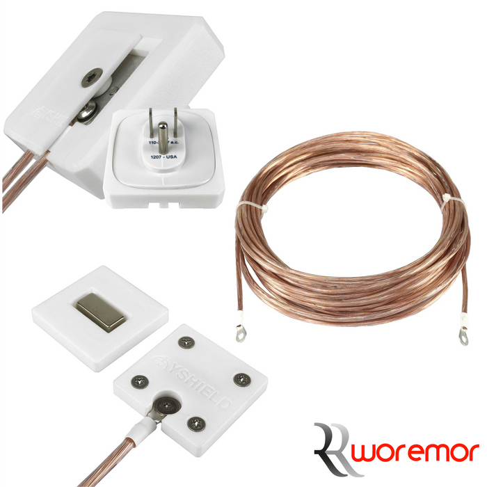WOREMOR Earthing & Grounding Kit for Fabric - with Magnet