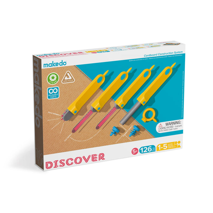 Makedo Discover - Ultimate Cardboard Construction Kit 5+