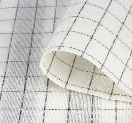 EMF Shielding Fabric - SILVER-GRID | LF | Width 150 cm
