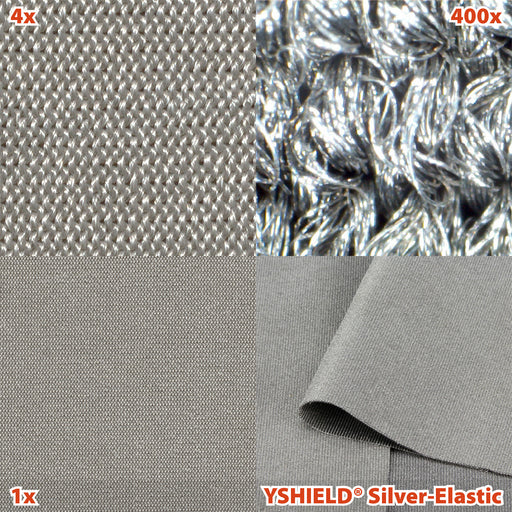 HF+ LF - SILVER Elastic Shielding Fabric